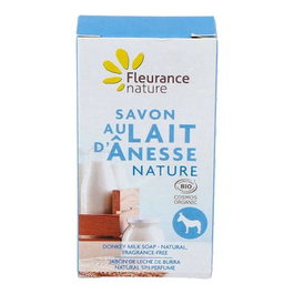Fleurance Nature Savon au Lait d'Ânesse Naturel Sans Parfum 100g