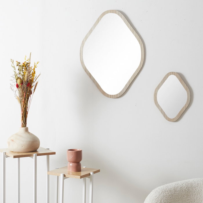 Home Deco Factory Miroir Elio 25x34 cm en bois MDF