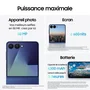Samsung Galaxy Z Flip7 5G - Smartphone pliable, écran 6.7 pouces, 256 Go de stockage, processeur Snapdragon, noir Absolu