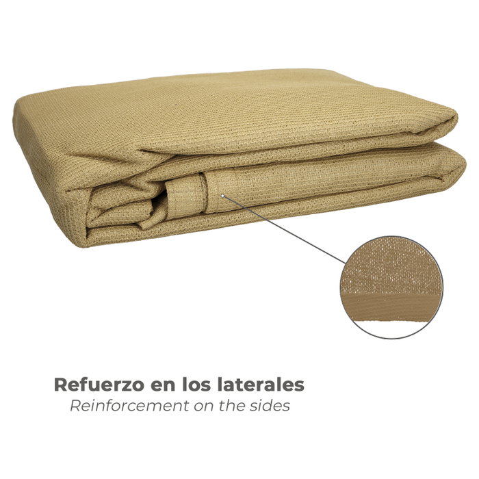 SATURNIA Voile d'ombrage carrée de 3,6 x 3,6 mètres, Beige SATURNIA Voile d'ombrage carrée de 3,6 x 3,6 mètres, Beige