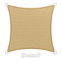 SATURNIA Voile d'ombrage carrée de 3,6 x 3,6 mètres, Beige