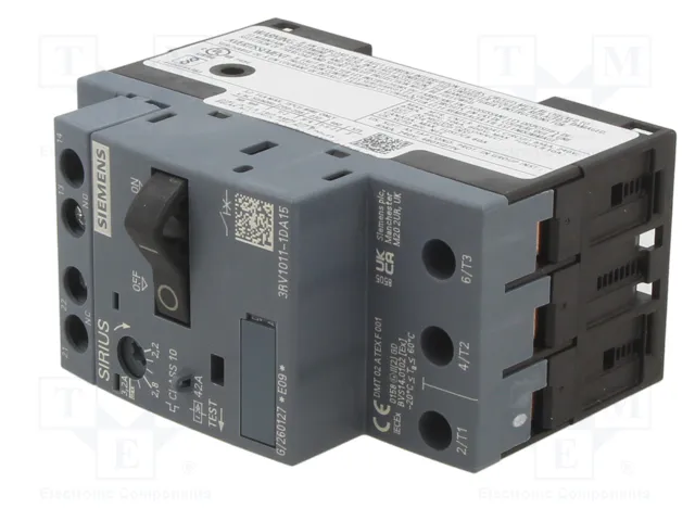 SIEMENS 3RV1011-1DA15 Interrupteur de moteur 1,1kW SIEMENS 3RV1011-1DA15 Interrupteur de moteur 1,1kW