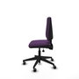 PIQUERAS Y CRESPO Chaise Elche Asynchrone Tissu Pourpre Base pyramidale noire