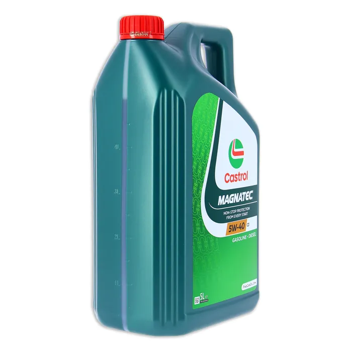 Castrol Magnatec 5W-40 C3 - Huile moteur synthétique 5L pour essence et diesel - Normes ACEA C3, API SN - Protection dès le démarrage