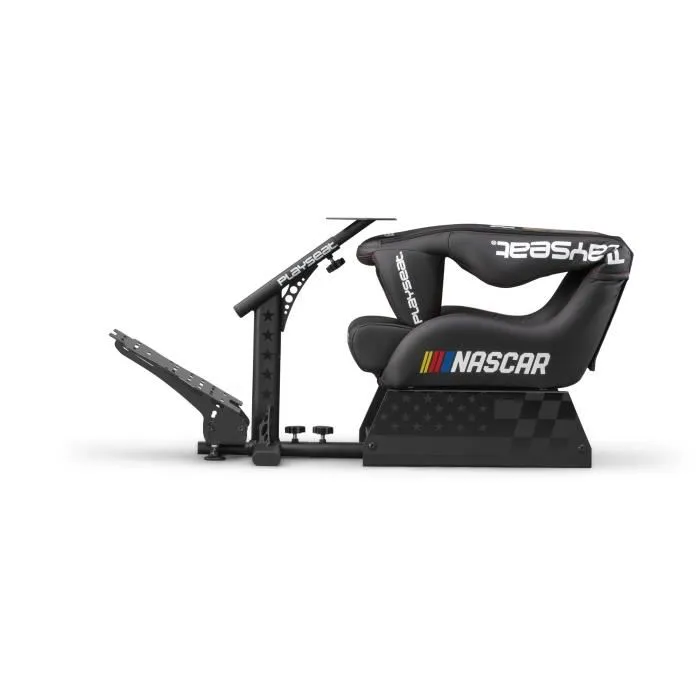 Playseat Siège de Simulation Evolution Pro - NASCAR Edition - Noir - Cockpit de course réaliste