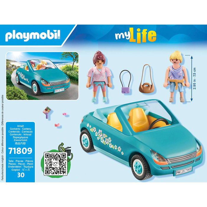Playmobil Cabriolet et jeunes filles avec perche à selfie 71809 My Life, 30 pièces Playmobil Cabriolet et jeunes filles avec perche à selfie 71809 My Life, 30 pièces