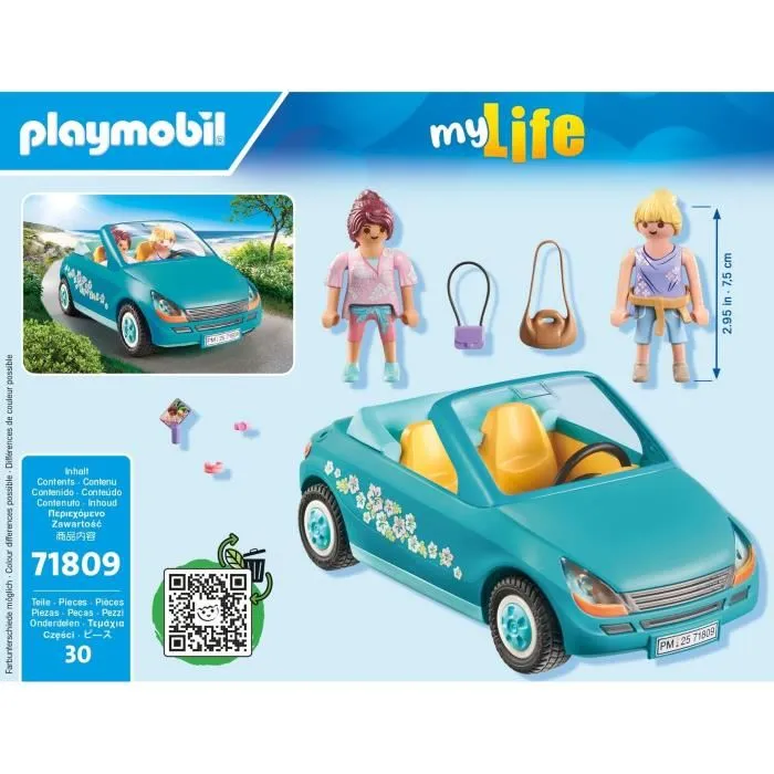 Playmobil 71809 - Cabriolet My Life avec jeunes filles et perche à selfie, 30 pièces, Jouet enfant dès 4 ans Playmobil 71809 - Cabriolet My Life avec jeunes filles et perche à selfie, 30 pièces, Jouet enfant dès 4 ans