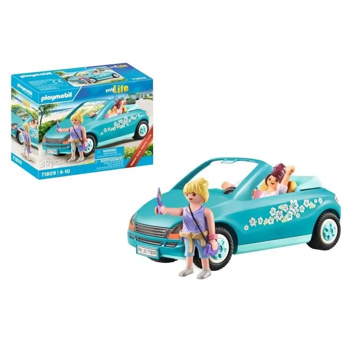 Playmobil 71809 - Cabriolet My Life avec jeunes filles et perche à selfie, 30 pièces, Jouet enfant dès 4 ans Playmobil 71809 - Cabriolet My Life avec jeunes filles et perche à selfie, 30 pièces, Jouet enfant dès 4 ans