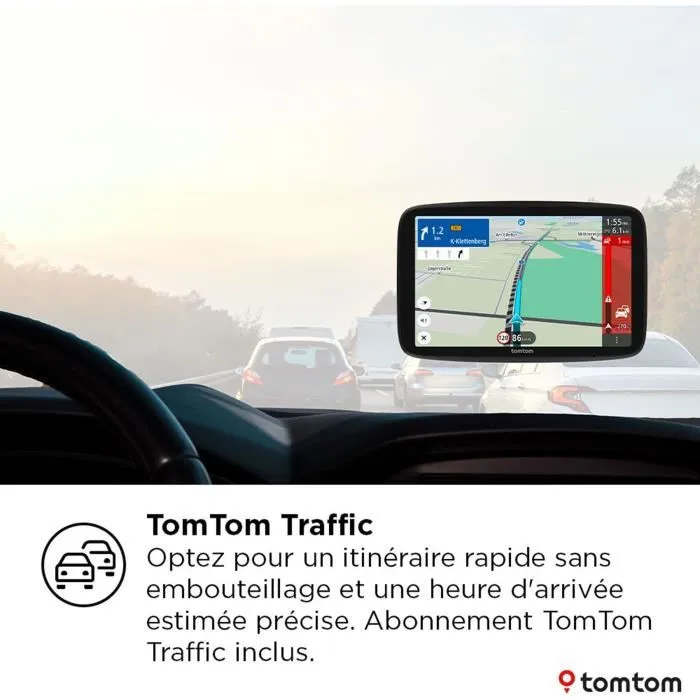 TomTom GO Navigator 7 - GPS Voiture 7 pouces avec Traffic - Cartes Europe - Fixation magnétique