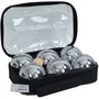 Schildkrot 4000885700084 Set de boules de pétanque 100 mm, acier inoxydable, argent et noir