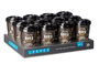 LEKNES Lot de 24 verres en plastique avec couvercle 400 ml Noir