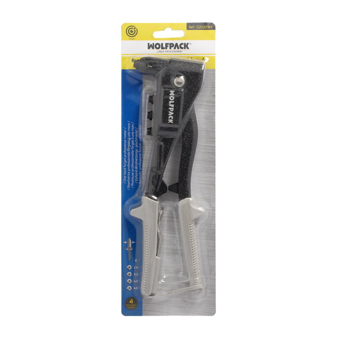 WOLFPACK LINEA PROFESIONAL Remachadora Profesional Forjada 1 Mano