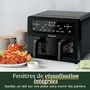 Cuisinart Friteuse sans huile Airfryer AFD10XBLE - Capacité 10,4L Double cuves - 6 modes de cuisson - Noir - 2400W