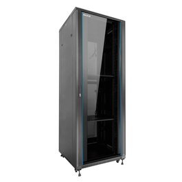 Phasak PHO 8842 Armoire Rack 19 Pouces 42U 800x800 mm avec 2 Bacs, Barrette et Ventilateurs