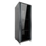 Phasak PHO 8842 Armoire Rack 19 Pouces 42U 800x800 mm avec 2 Bacs, Barrette et Ventilateurs