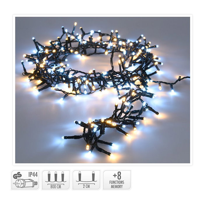 Guirlande multifonction snake 400 LED blanc froid et chaud 11 m Guirlande multifonction snake 400 LED blanc froid et chaud 11 m