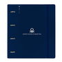 Reliure à anneaux Benetton Damero Blue marine 27 X 32 X 4 cm