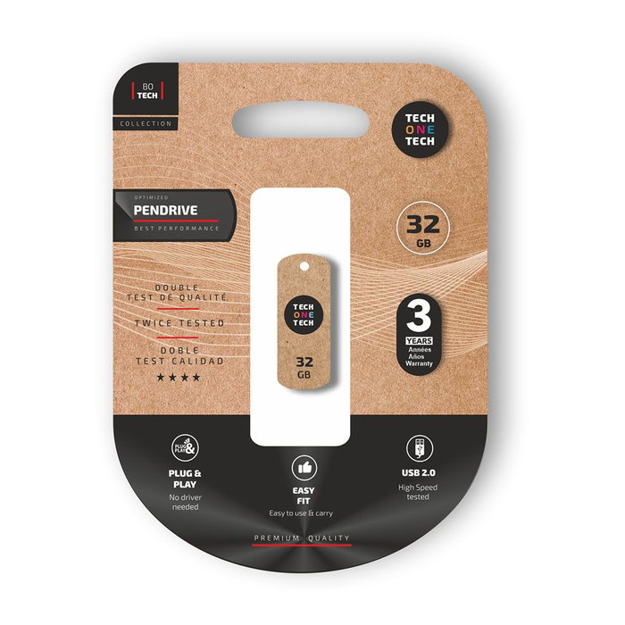 Clé USB Tech One Tech TEC3003-32 32 GB Clé USB Tech One Tech TEC3003-32 32 GB