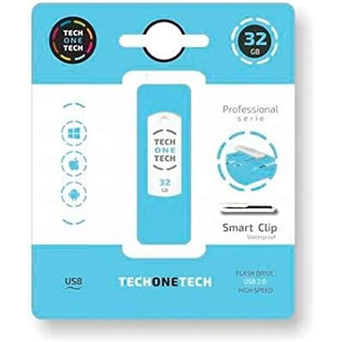 Clé USB Tech One Tech C008 Blanc 32 GB