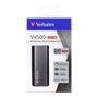 Verbatim Vx500 - Disque SSD externe 240 Go, USB 3.1 Gen 2, vitesses jusqu'à 500 Mo/s, aluminium gris sidéral, câbles USB-A et USB-C inclus