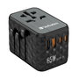 Verbatim UTA-05 Adaptateur de voyage universel GaN III 65W avec 2x USB-C et 2x USB-A
