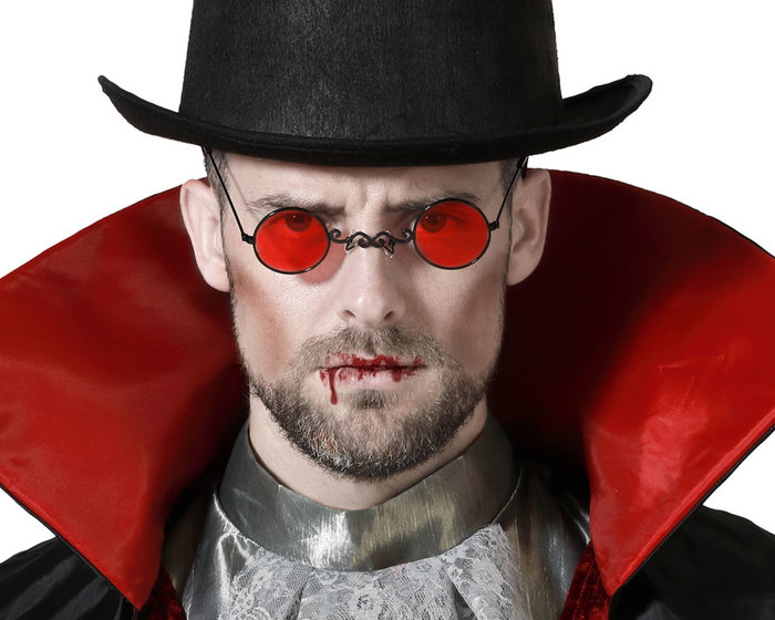 GAFAS HALLOWEEN VAMPIRO ROJO HOMBRE ADULTO GAFAS HALLOWEEN VAMPIRO ROJO HOMBRE ADULTO
