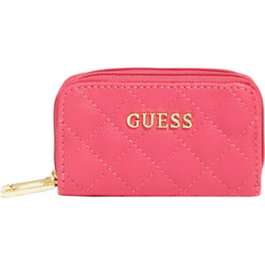 Guess - Sac en textile Earlene pour femmes, polyester, double zip, rose - 10 x 18 x 7.5 cm