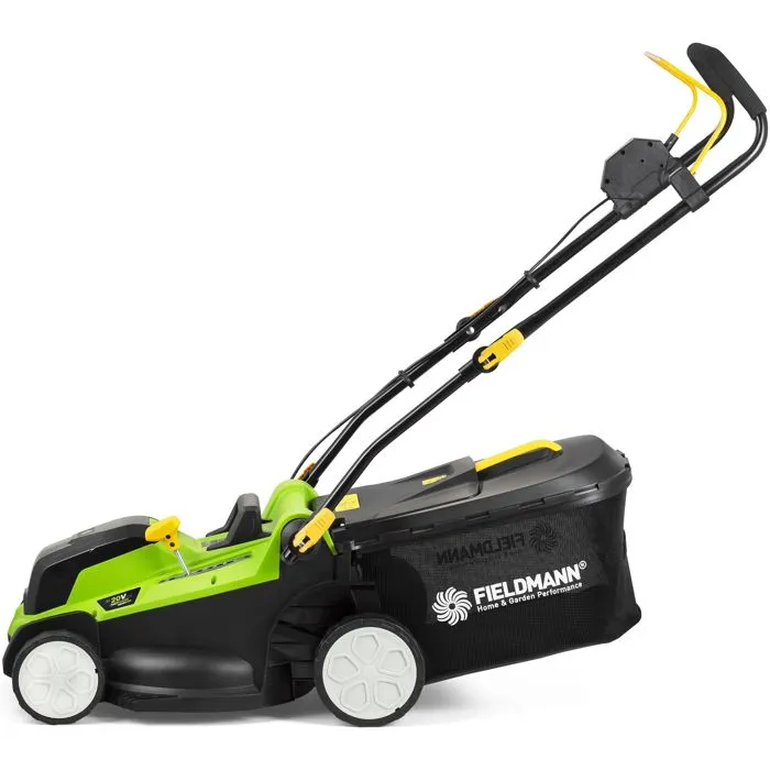 Fieldmann Tondeuse sans fil 37 cm 20V - Hauteur de coupe max 75 mm, batterie et chargeur non inclus