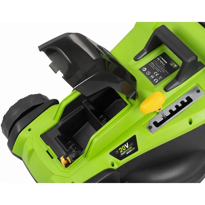 Fieldmann Tondeuse sans fil 37 cm 20V - Hauteur de coupe max 75 mm, batterie et chargeur non inclus