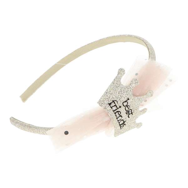 Inca Diadema Bandeau avec laçage et couronne Best Friends - Modèles assortis - Âge recommandé : 3 ans
