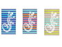 Secaneta Fouta Rizo Tropi - Serviette de bain en éponge 95 x 160 cm, modèle assorti aléatoire