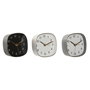 Horloge de table Home ESPRIT Blanc Noir Gris Doré Moderne (3 Unités)