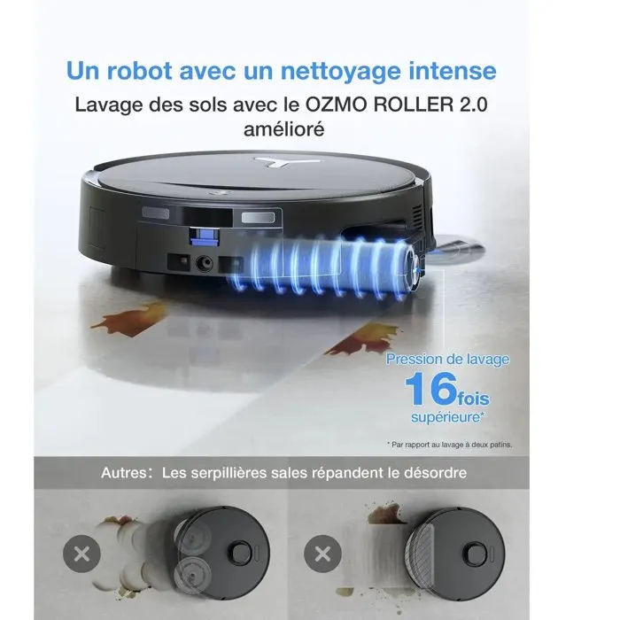 Ecovacs DEEBOT T80S OMNI Black - Robot Aspirateur Laveur avec Station OMNI Ecovacs DEEBOT T80S OMNI Black - Robot Aspirateur Laveur avec Station OMNI