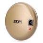 Edm Termocalentador - 500 W - Ø 20 x 5 cm - Autonomie de 2-3 heures - Charge de 4 min - Couleur or vieux - Avec housse lavable