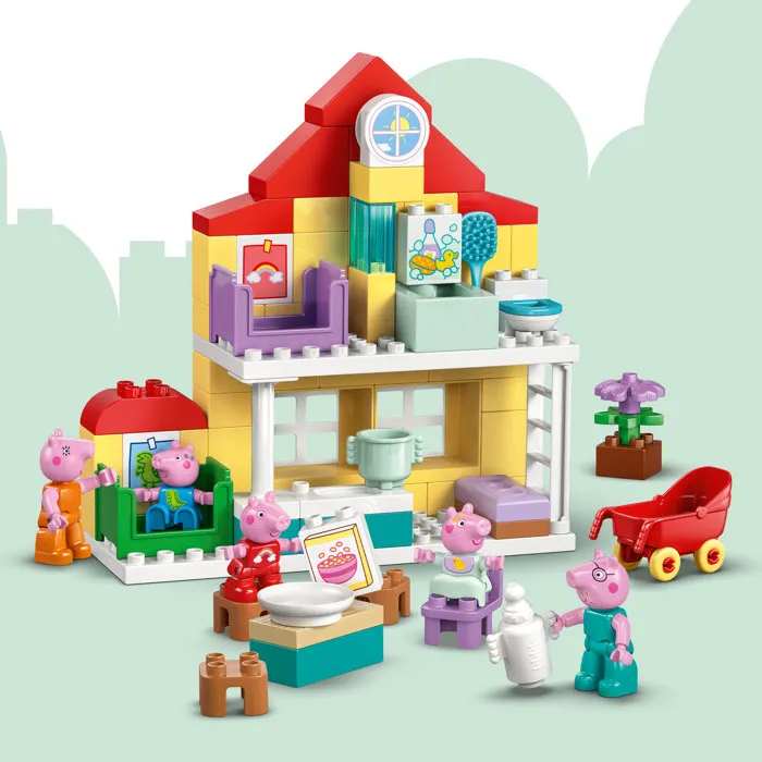 LEGO DUPLO 10467 Maison de Peppa Pig - Jeu de construction éducatif pour enfants de 2 ans et plus - Set La Maison Familiale avec figurine Evie Pig LEGO DUPLO 10467 Maison de Peppa Pig - Jeu de construction éducatif pour enfants de 2 ans et plus - Set La Maison Familiale avec figurine Evie Pig