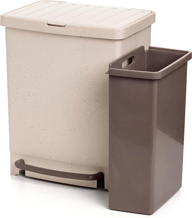 Tatay Fi Cubo Kit de recyclage 2 seaux 17L+8L beige Tatay Fi Cubo Kit de recyclage 2 seaux 17L+8L beige