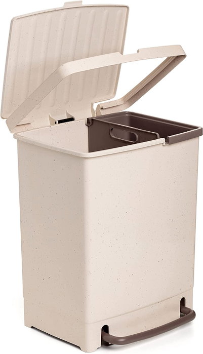 Tatay Fi Cubo Kit de recyclage 2 seaux 17L+8L beige Tatay Fi Cubo Kit de recyclage 2 seaux 17L+8L beige