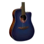 LAG Guitare Acoustique Électro-acoustique Dreadnought Cutaway - Édition Limitée Blue Burst
