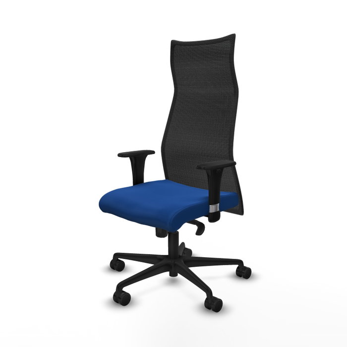 Piqueras y Crespo Chaise de Bureau Albacete XL Bleu et Noir