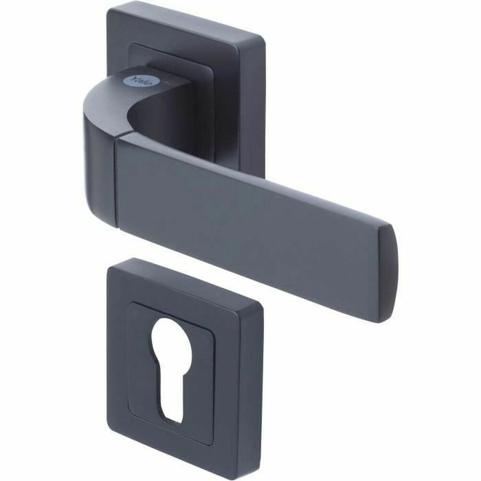 Yale Poignée de porte Bologna YPP7-B-PE noire Yale Poignée de porte Bologna YPP7-B-PE noire