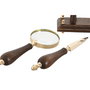 Loupe Home ESPRIT Laiton Bois de manguier 25 x 7 x 11 cm