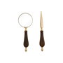 Loupe Home ESPRIT Laiton Bois de manguier 25 x 7 x 11 cm