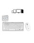 Subblim Combo Clavier et Souris Multidispositif Compact Argenté Bluetooth RF 2.4G
