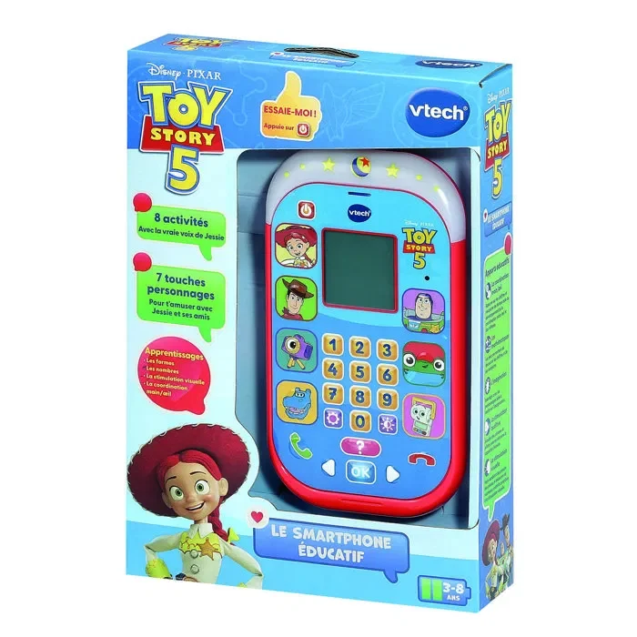 Vtech - Toy Story 5 - Smartphone éducatif interactif - Multicolore - 3-8 ans - Jeux chiffres logique mémoire Vtech - Toy Story 5 - Smartphone éducatif interactif - Multicolore - 3-8 ans - Jeux chiffres logique mémoire