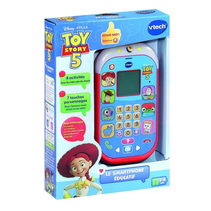 Vtech - Toy Story 5 - Smartphone éducatif interactif - Multicolore - 3-8 ans - Jeux chiffres logique mémoire Vtech - Toy Story 5 - Smartphone éducatif interactif - Multicolore - 3-8 ans - Jeux chiffres logique mémoire