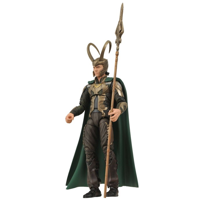 Diamond Select Toys Figurine Marvel Thor Loki 18 cm avec bâton cérémonial Diamond Select Toys Figurine Marvel Thor Loki 18 cm avec bâton cérémonial