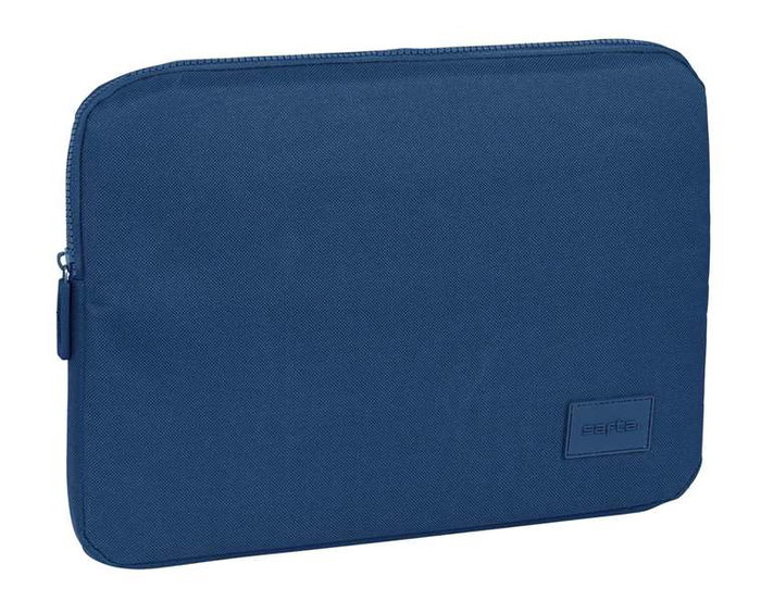 Safta Basic Housse d'ordinateur portable 14 pouces (34x25x2 cm) - Modèle Marino en bleu marine