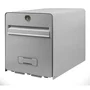 BURG WACHTER Favor - Boîte aux lettres en acier galvanisé pré-laqué - 1 porte - Résistance à l'effraction 15 kg - Couleur gris
