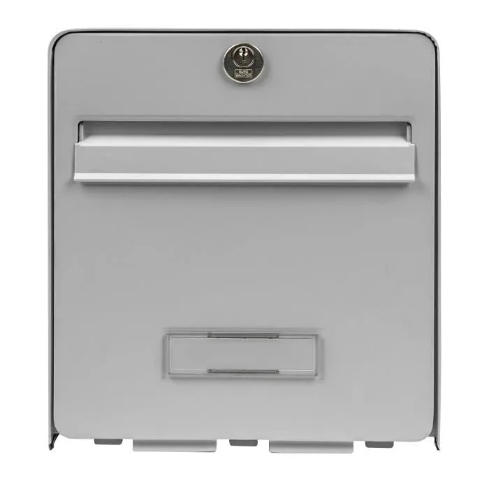 BURG WACHTER Favor - Boîte aux lettres en acier galvanisé pré-laqué - 1 porte - Résistance à l'effraction 15 kg - Couleur gris