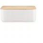 Bodum 11740-913 Boîte à pain Bistro Petit modèle Couvercle bambou Blanc 19 x 29 x 11 cm